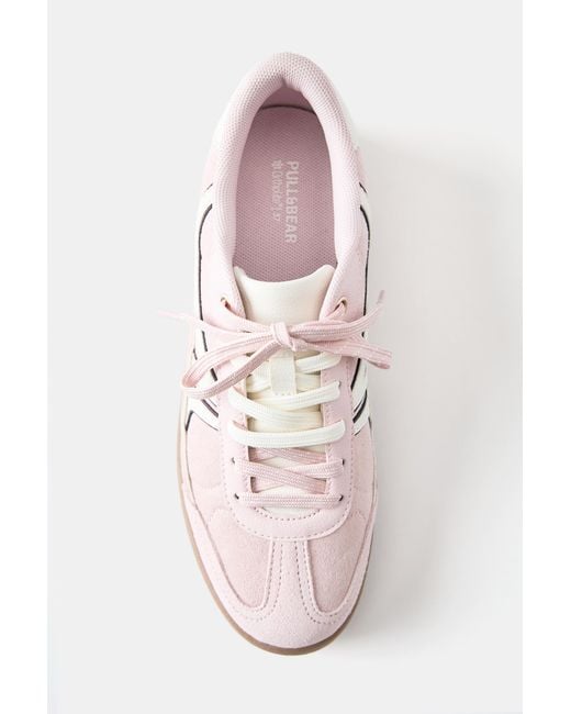 Pull&Bear Pink Retro Trainers