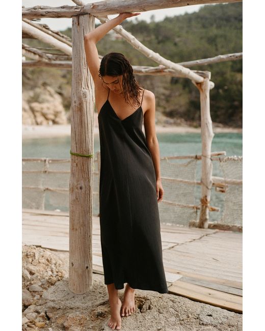 Pull&Bear Multicolor Flowing Strappy Midi Dress