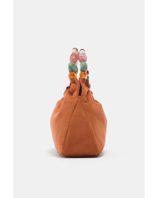 Borsa Con Perline di Pull&Bear in Brown