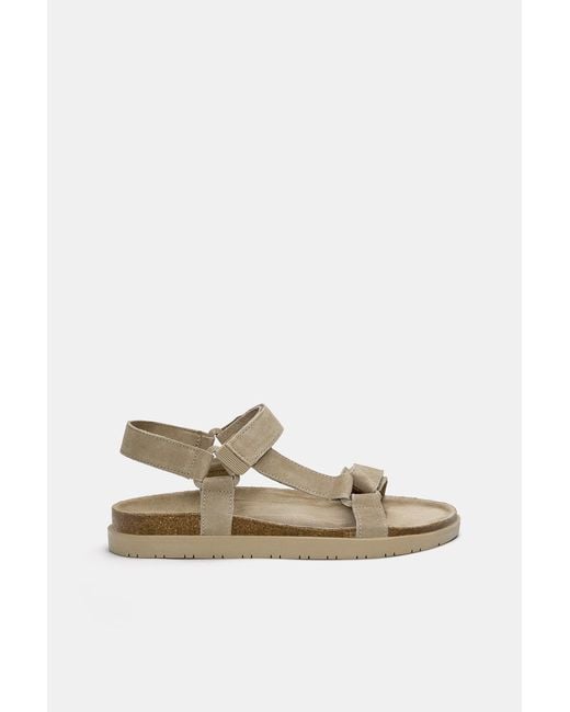 Pull&Bear Multicolor Leather Strappy Sandals for men