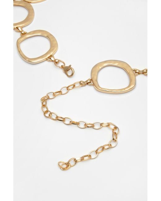 Pull&Bear Black Metallic Circles Belt
