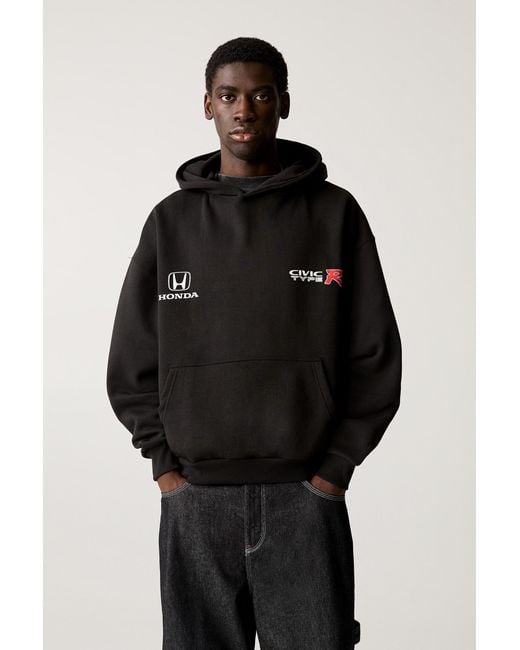 Pull&Bear Black Honda Hoodie for men
