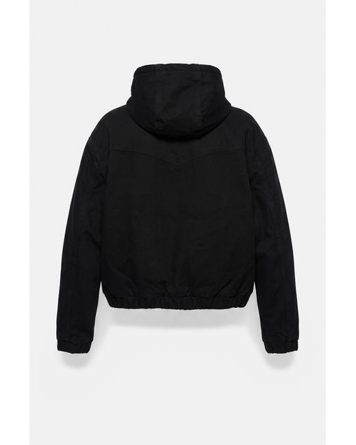 Bomber Con Cappuccio di Pull&Bear in Black da Uomo