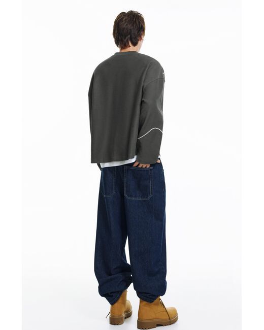 Sweat Stwd À Cordon Pull&Bear pour homme en coloris Black