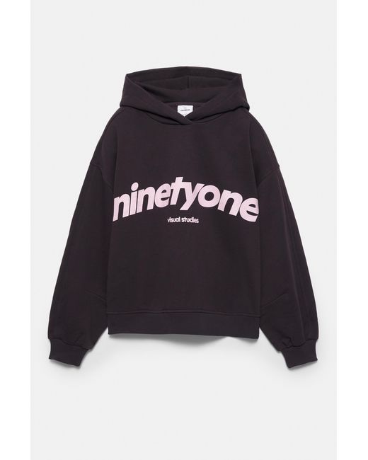 Pull&Bear Blue Ninetyone Hooded Sweatshirt