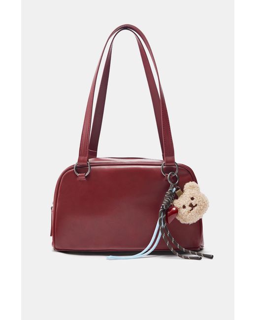 Pull&Bear Red Embellished Shoulder Bag