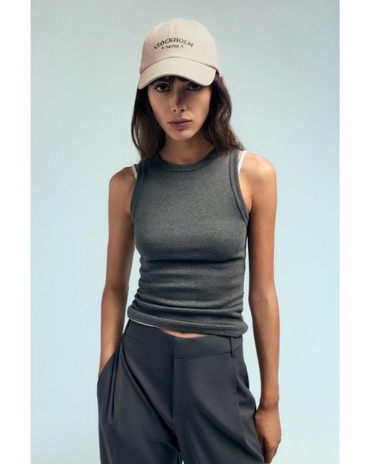 Pull&Bear Natural Monaco Embroidered Cap