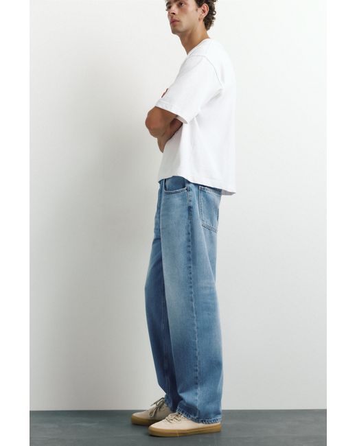 Pull&Bear Baggy Relaxed Jeans in het Blue voor heren