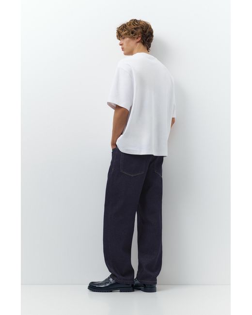 Pull&Bear Blue Baggy Jeans for men