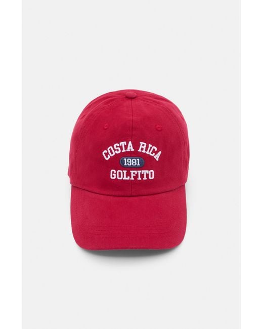 Pull&Bear Red Costa Rica Golfito Cap