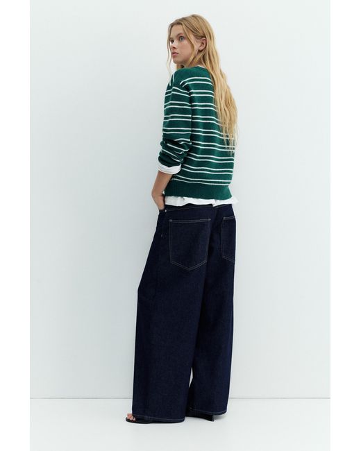 Pullover A Righe di Pull&Bear in Green