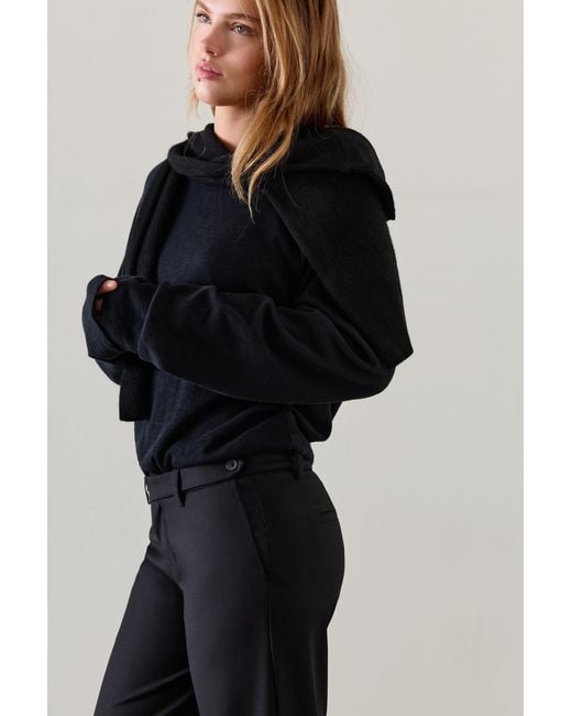 Pull&Bear Culotte Met Knopen in het Black