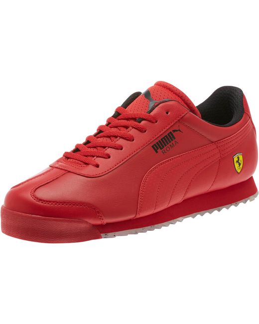 PUMA Red Ferrari Roma Men's Sneakers for men