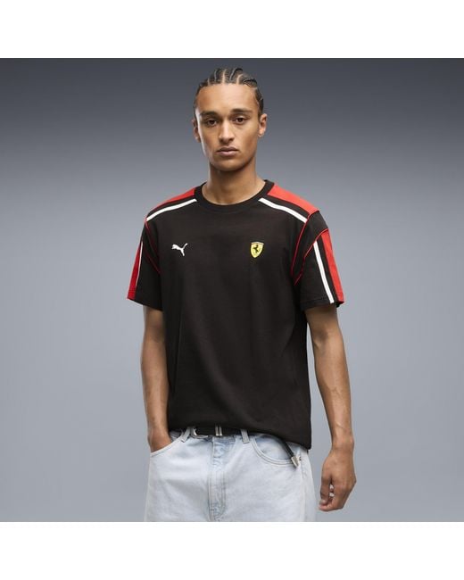 PUMA Black Ferrari Mt7 T-Shirt for men