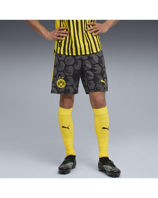 Shorts Kidsuper X Borussia Dortmund Da Uomo, Sport, Nero/Faster Giallo di PUMA in Gray da Uomo