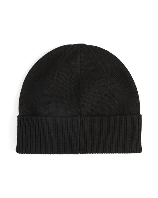 PUMA Black Essentials Elevated Rubber Patch Beanie, Accessoires
