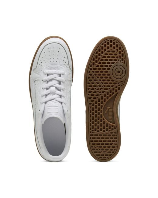 PUMA Indoor Leren Uniseks Sneakers, Maat in het White
