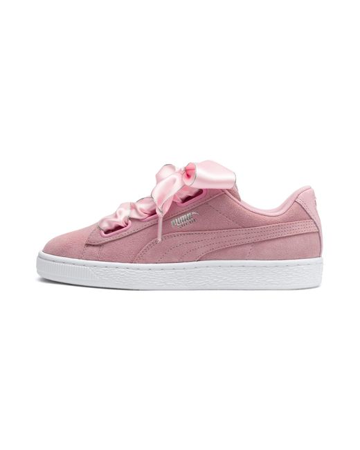 PUMA Pink Suede Heart Galaxy Women's Sneakers