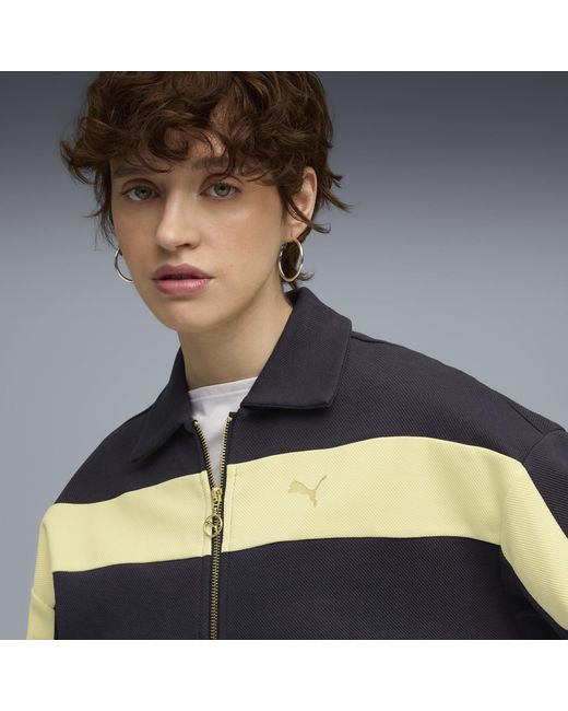 PUMA Blue T7 Relaxed Track Jacket