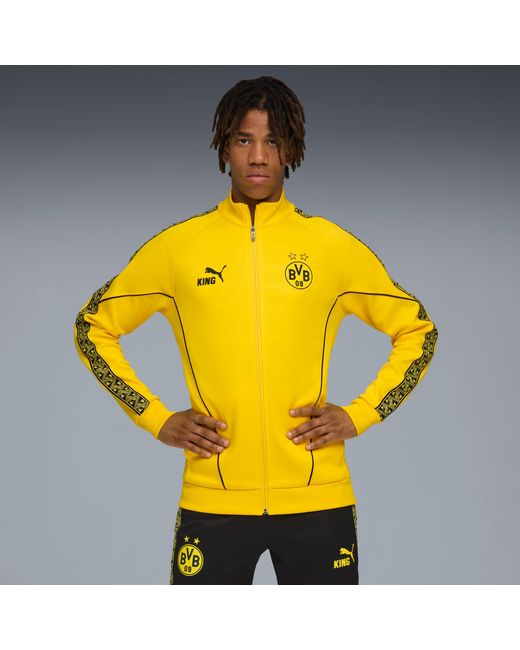 PUMA Yellow Bvb King Anthem Jacket for men