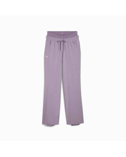 PUMA Purple Modest Activewear Wide Leg Training Pants
