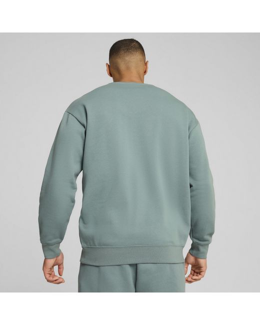 PUMA Gray Essentials Elevated Crewneck