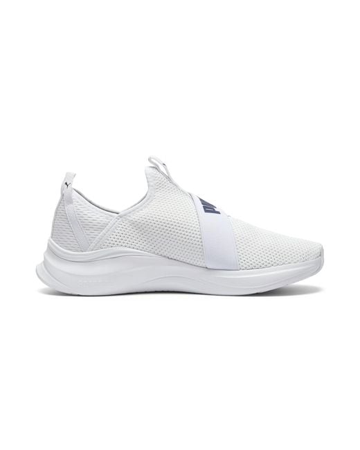 PUMA White Softride Harmony Slip-On Shoes