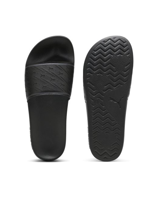 PUMA Black Leadcat 2.0 Clean Cat Slides
