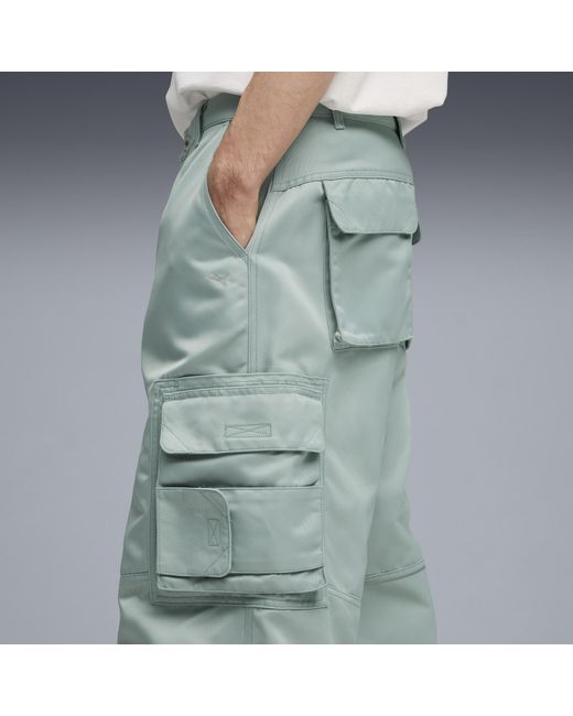PUMA Gray Gear Twill Pants for men