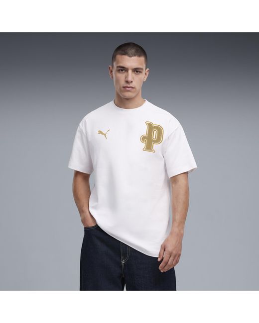 PUMA Black Manchester City 10Th Anniversary T-Shirt for men
