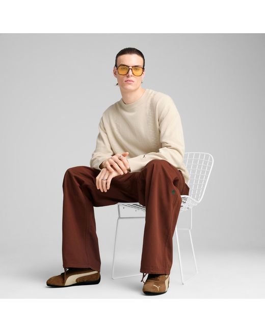 PUMA Palais Artisan Top Met Ronde Hals in het White voor heren