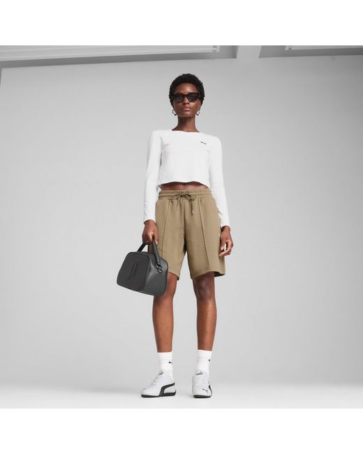 PUMA Natural Wardrobe Ess Relaxed Long Line 8" Shorts