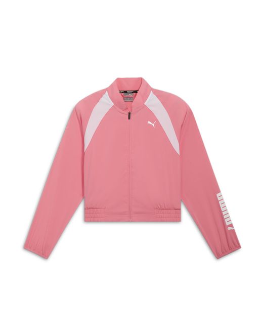 PUMA Pink Fit Woven Fashion Jacket