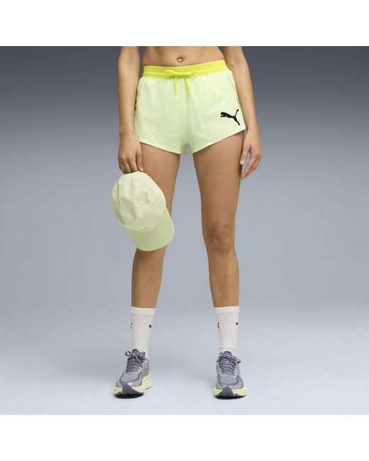 PUMA Yellow Lightspeed Ultraweave 2" Lightweight Running Split Shorts