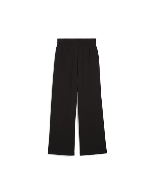 PUMA Black Wardrobe Essentials Wide Leg Sweatpants