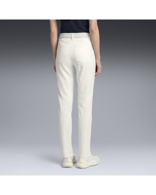 PUMA White Avant Slim Golf Pants