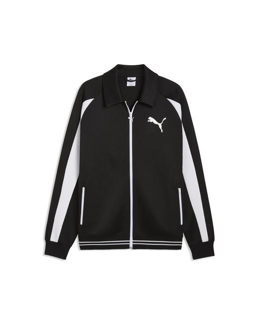 PUMA Black T7 Relaxed Track Jacket for men