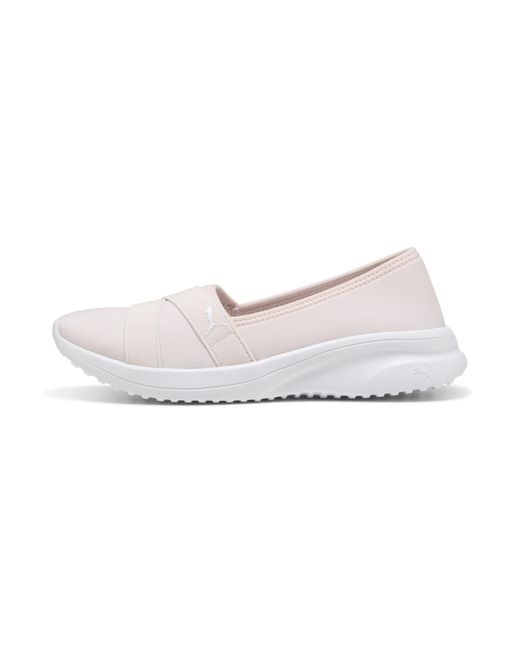 PUMA White Adelina 2 Slip-On Shoes