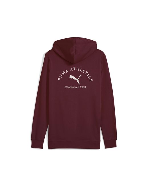 PUMA Class Graphic Hoodie Kleidung, Ruby Shimmer in Red für Herren