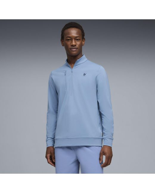 PUMA Blue X Reigning Champ Quarter-Zip Golf Jacket for men