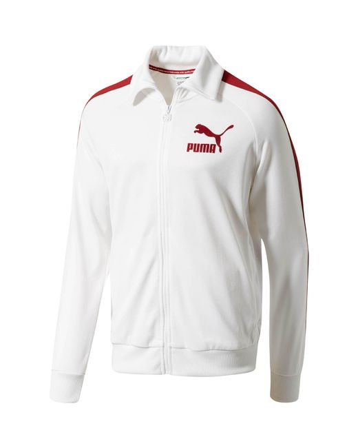 PUMA Synthetic T7 Vintage Men's Track Jacket in White for Men | Lyst