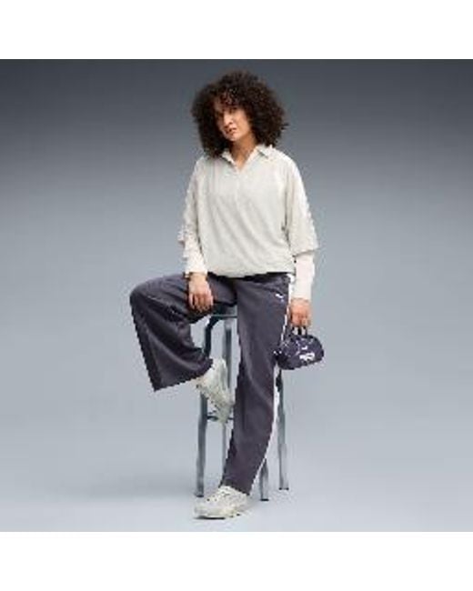 PUMA Blue T7 Always On Wide Leg Pants