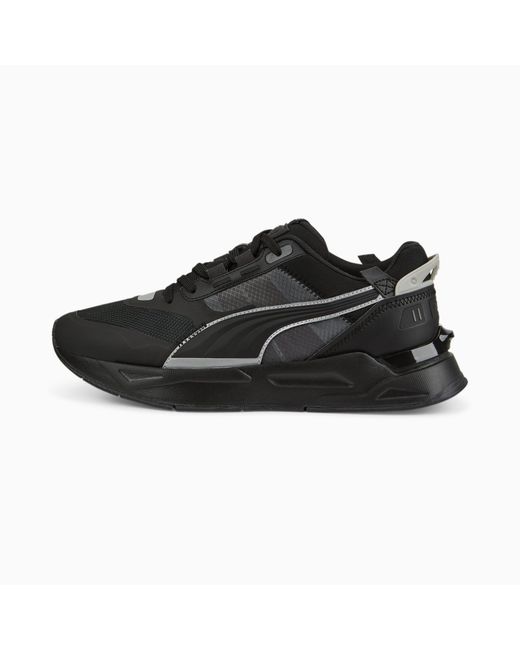 PUMA Black Mirage Sport Tech reflektierende Sneakers Schuhe
