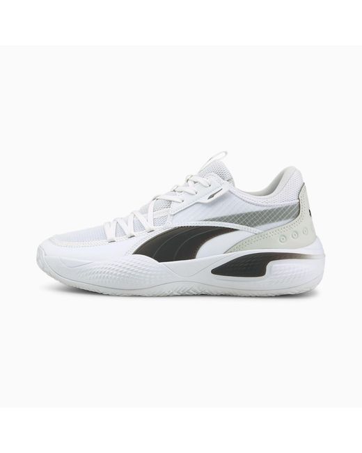 PUMA Rubber Court Rider Team Basketbalschoenen in het Wit - Lyst