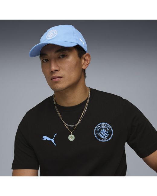 PUMA Blue Manchester City Essentials Cap, Accessoires