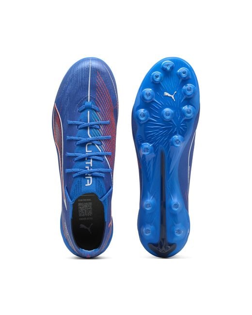PUMA Blue Ultra 6 Ultimate Ag Fußballschuhe Damen, Schuhe, Ultra/Weiß/Glowing Rot