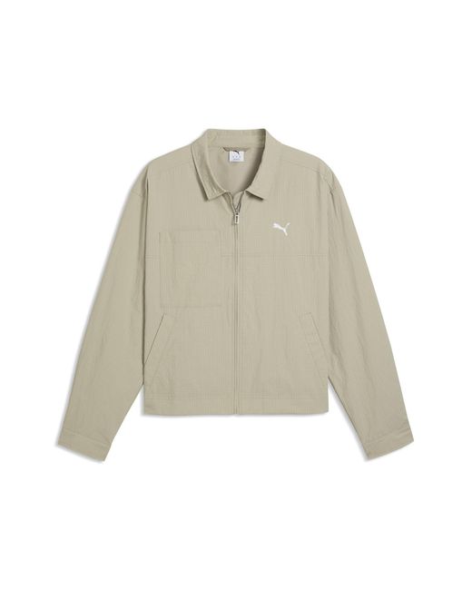 PUMA Gray Wardrobe Essentials Utility Jacket for men