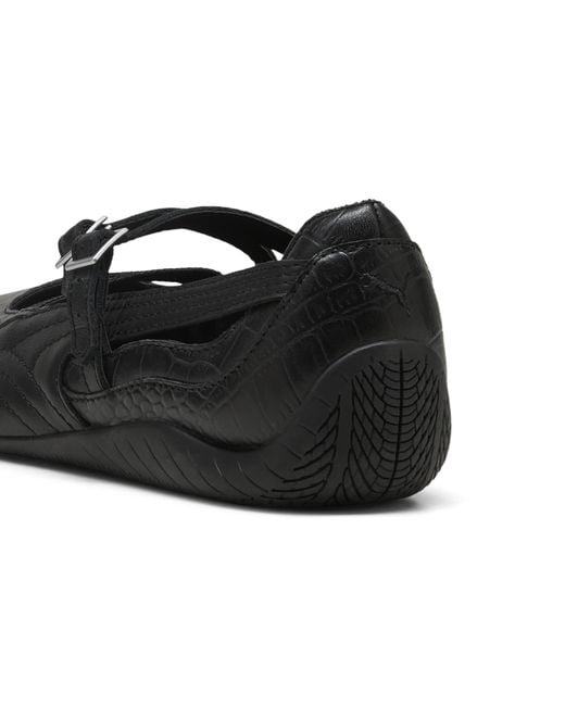 PUMA Black Speedcat Ballet Croc Print Sneakers