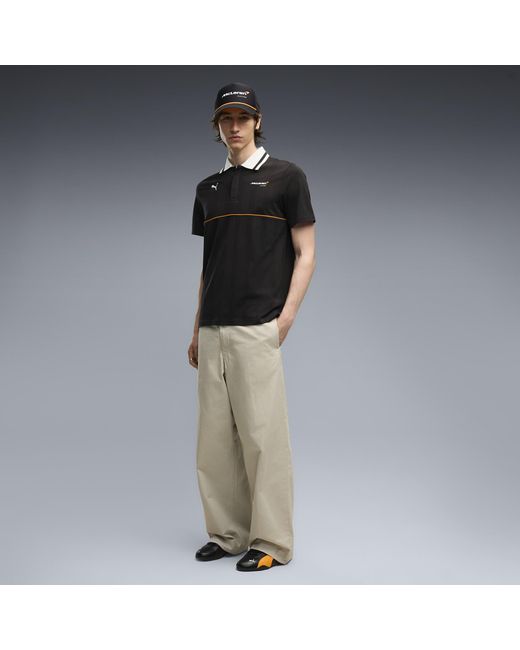 PUMA Black Mclaren Racing Jacquard Polo for men