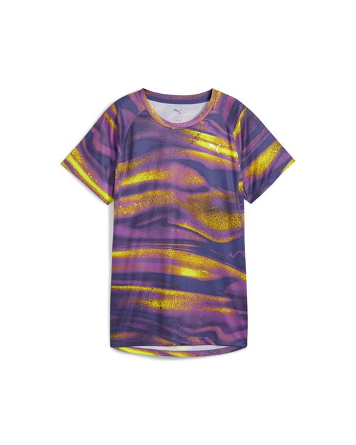PUMA Velocity Hardloopshirt Met All-Over-Print Voor in het Purple